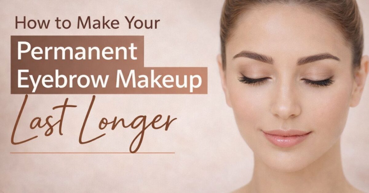 Permanent eyebrow makeup aftercare guide