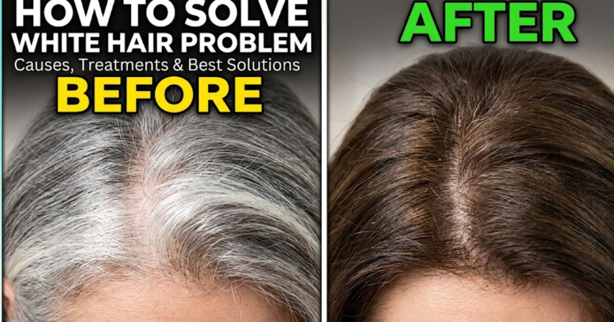How to solve white hair problem
