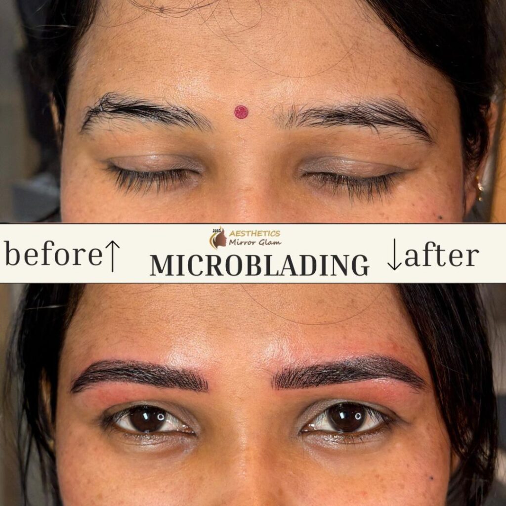 Microblading near me, microblading in rohini, microblading  before and after results