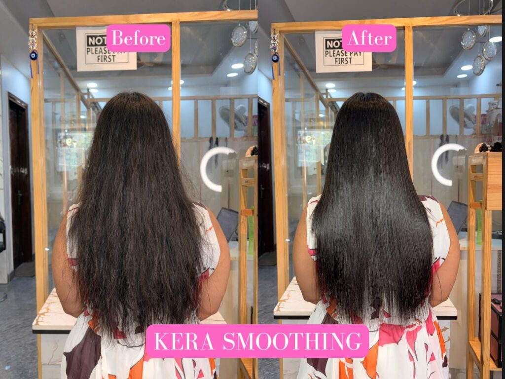 Managing dry, frizzy, and unmanageable hair every day try Hair Smoothing