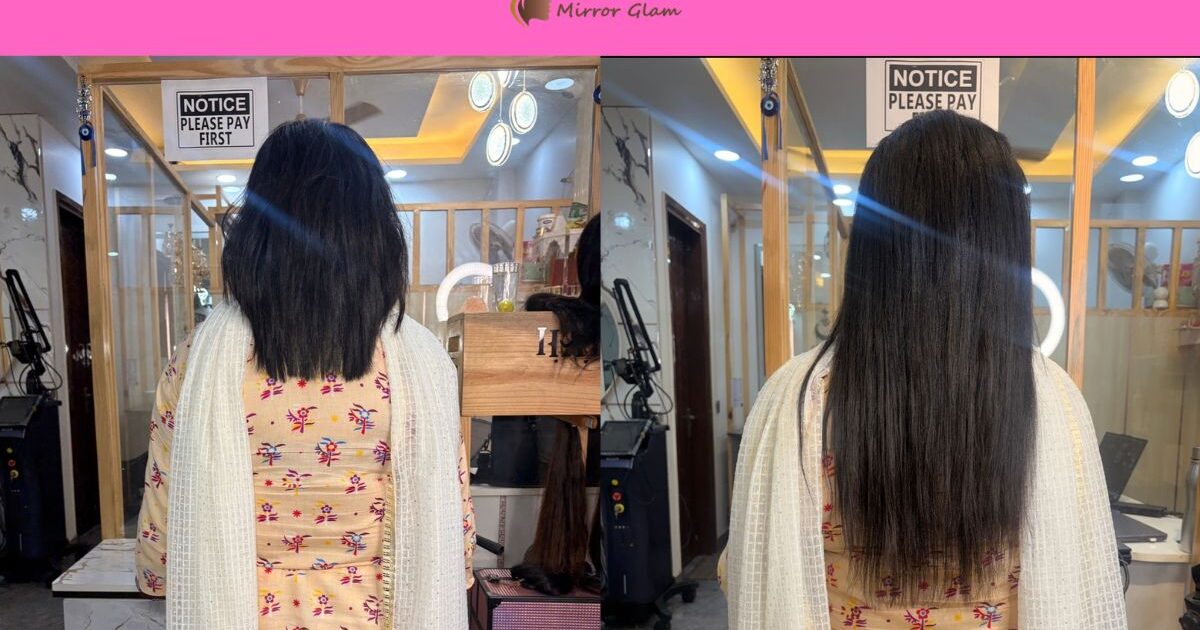 Hair extensions for short hairs aesthetics mirror glam studio