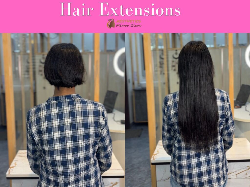 Hair extensions for short hairs rohini delhi