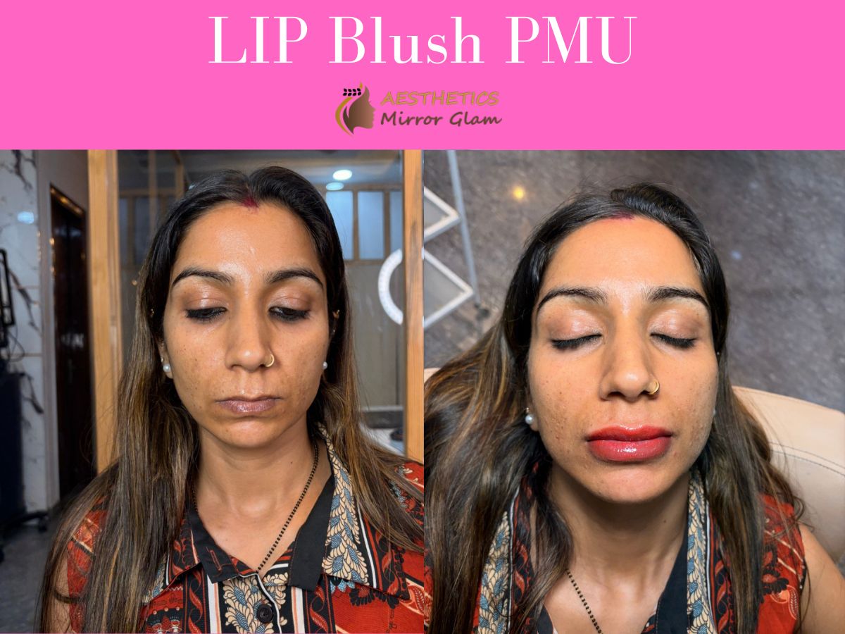 Lip blush permanent makeup in rohini, delhi