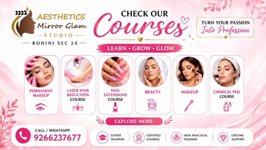 Beauty Parlour Course in Rohini Delhi | Professional Beautician Training Academy