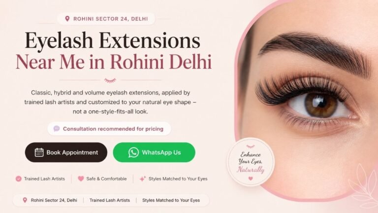 Eyelash Extensions Near Me in Rohini Delhi