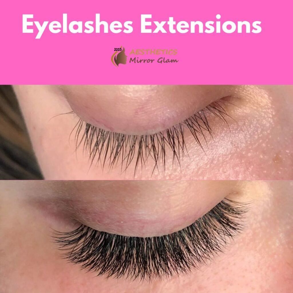 Eyelash extensions salon in Rohini, Delhi at Aesthetics Mirror Glam Studio