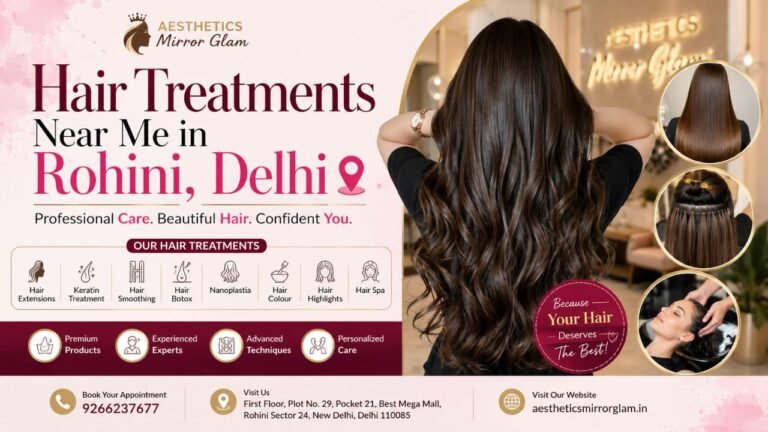 Hair Treatments Near Me in Rohini, Delhi | Aesthetics Mirror Glam Studio