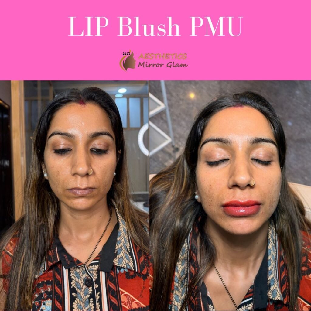 Lip blush PMU treatment in Rohini, Delhi