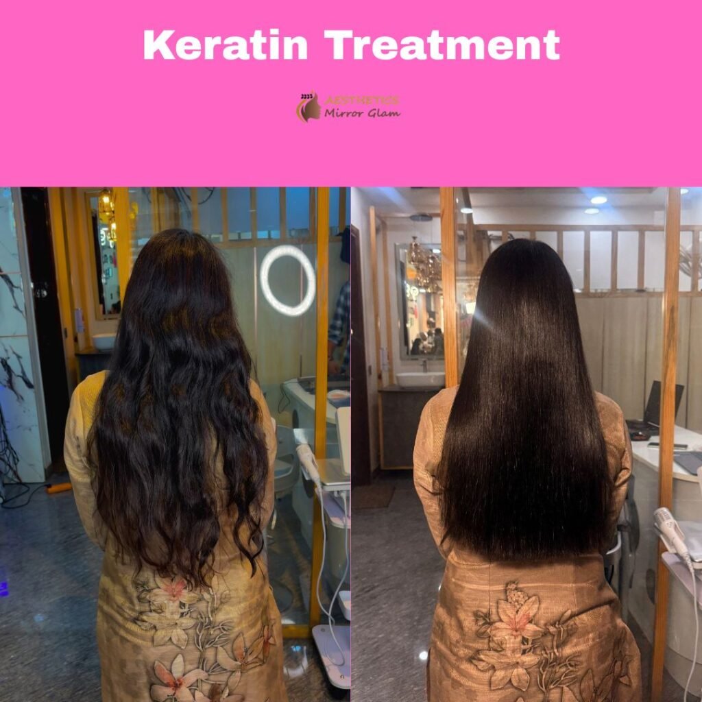 Keratin hair treatment near me in Rohini Delhi